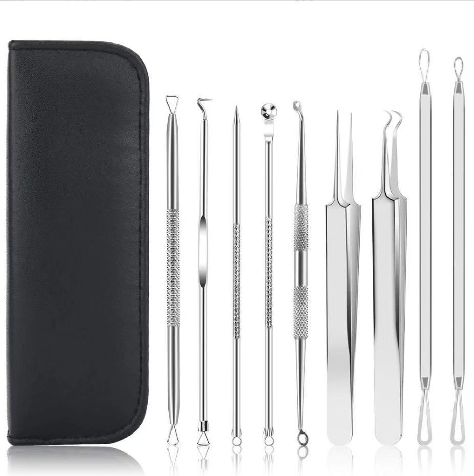 Blackhead Remover Blackhead Removal Suit Pimple Pin 9-piece Set